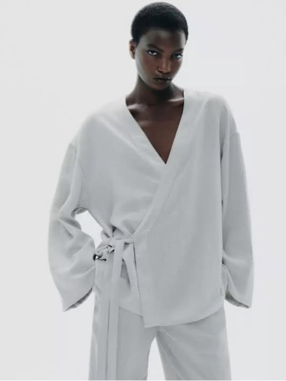 Zara NWT side tie kimono top 5427/723